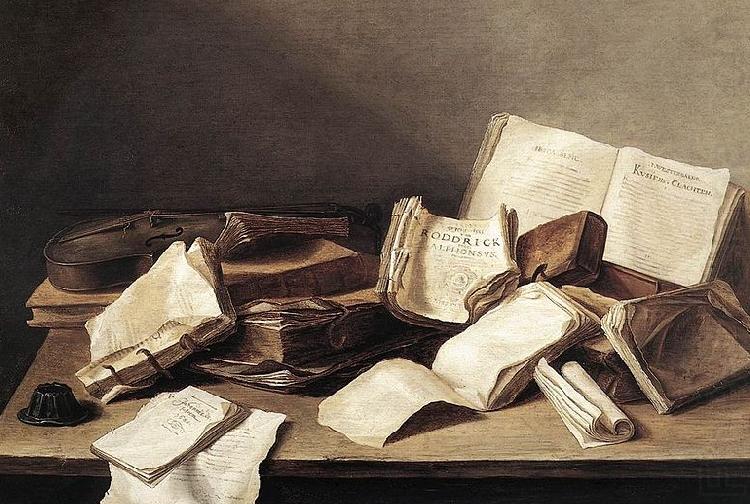 Jan Davidz de Heem Still Life of Books china oil painting image